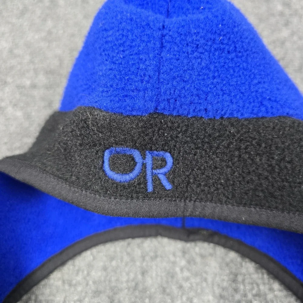 Outdoor‎ Research Windstopper Fleece Hat Blue Black Size Small Winter Cap OR
